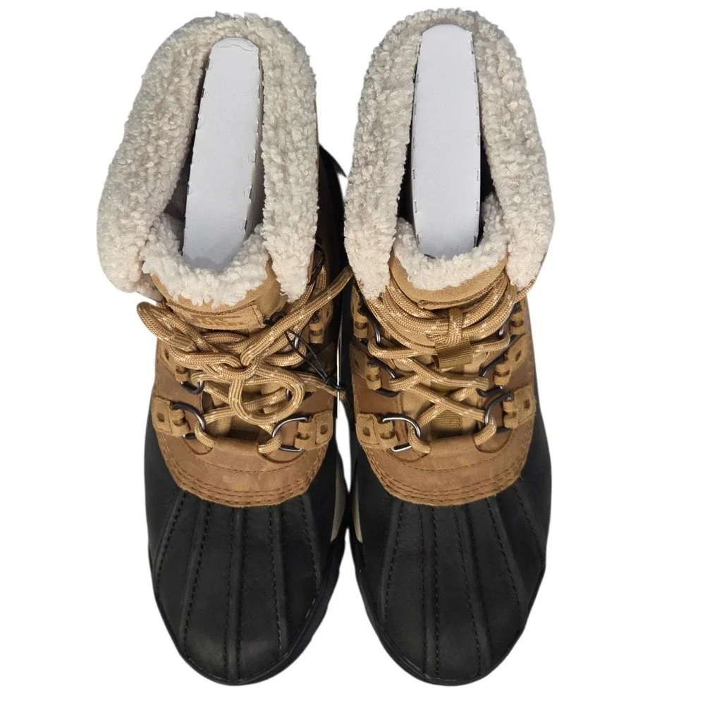 Sorel‎ Scout 87 Lux Work Boots Mens 10 Tan Black Waterproof Insulated Winter New